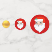 Kerstman & Lieve Elf Kerstmis Confetti (Achterkanten)