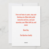 Kerstman lieveheersbeestje Custom Christmas Feestdagenkaart (Achterkant)