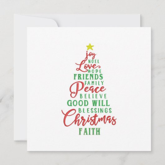 Kerstman lifting een rit op jumbo jet flat card (Achterkant)