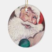 Kerstman Lijst 2-zijdig ornament (Links)