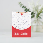 Kerstman lijst Briefkaart (Staand voorkant)