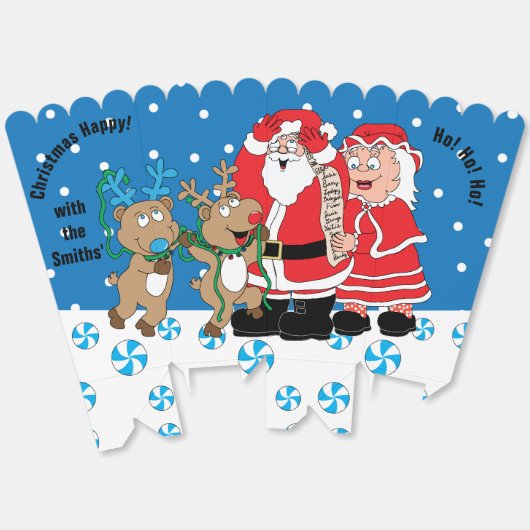 Kerstman LT Favor Boxes Bedankdoosjes (Ongevouwen)