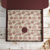 Kerstman Luchtpost Vakantie Tissuepapier