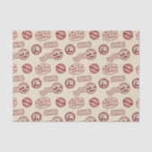 Kerstman Luchtpost Vakantie Tissuepapier (Voorkant)