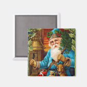 Kerstman luiden in kerst  magneet (Voorkant / Achterkant)