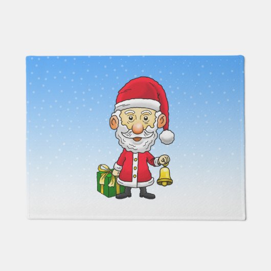 Kerstman luidt de bel deurmat (Voorkant)