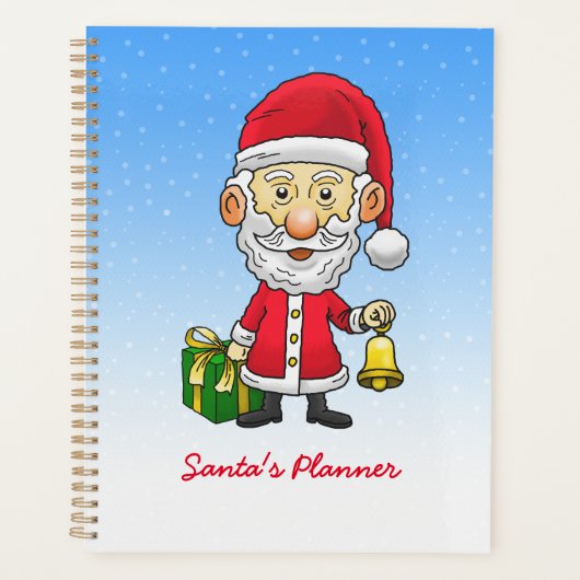 Kerstman luidt de bel planner (Voorkant)