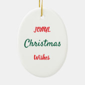 Kerstman Maakt Een Lijstje Ornament (Achterkant)