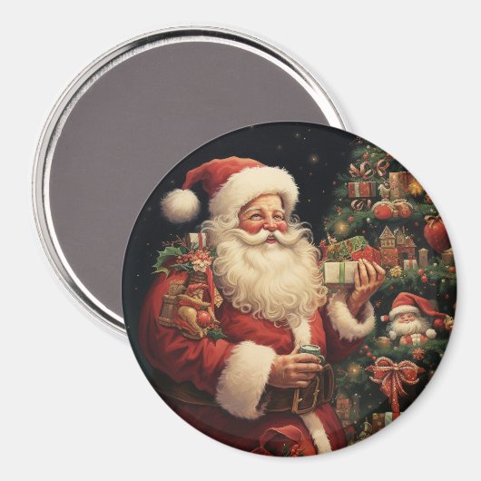  kerstman magneet (Voorkant / Achterkant)