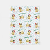 Kerstman Mastiff Fleece Deken (Voorkant)