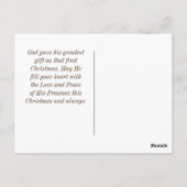 Kerstman Matthew 2:10 Bijbelmodern Star-ontwerp Briefkaart (Achterkant)