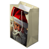 Kerstman Medium Cadeautas (Achterkant Gekanteld)