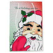 kerstman medium cadeauzakje (Voorkant)