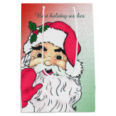 kerstman medium cadeauzakje (Achterkant)