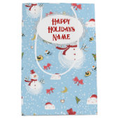 Kerstman Medium Cadeauzakje (Voorkant)