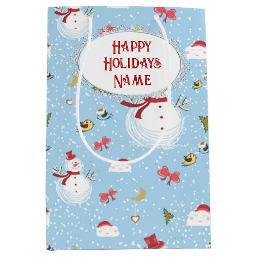 Kerstman Medium Cadeauzakje (Voorkant)