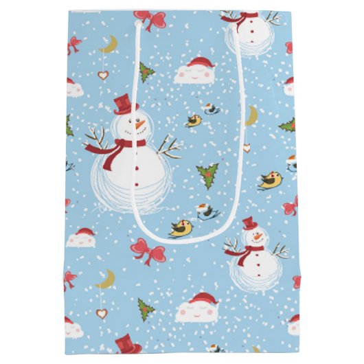 Kerstman Medium Cadeauzakje (Achterkant)