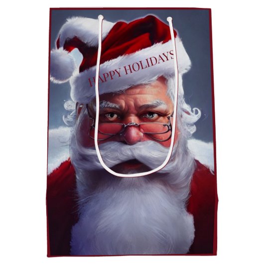 Kerstman Medium Cadeauzakje (Achterkant)