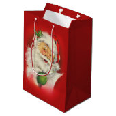  kerstman medium cadeauzakje (Achterkant Gekanteld)