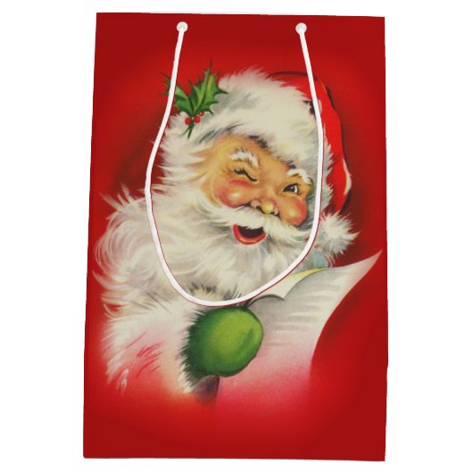  kerstman medium cadeauzakje (Achterkant)