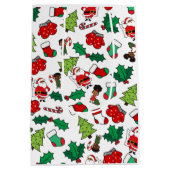 kerstman medium cadeauzakje (Achterkant)