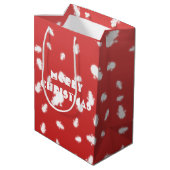 Kerstman Medium Cadeauzakje (Achterkant Gekanteld)