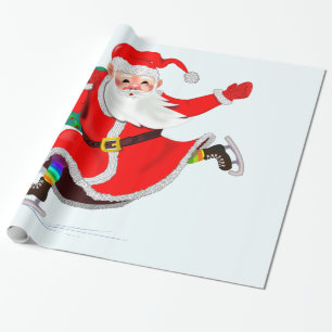 Kerstman Merry Christmas Cadeaupapier