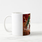 Kerstman met 2 Pugs (r+M) Koffiemok (Links)