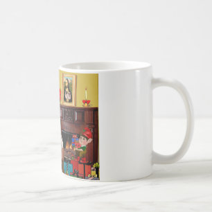 Kerstman met 2 Pugs (r+M) Koffiemok