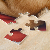 Kerstman met Airedale kerstkunst Legpuzzel (Zijkant)