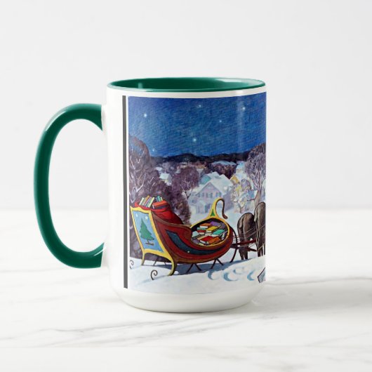 Kerstman met armslag van Boeken Mok (Links)