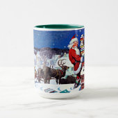 Kerstman met armslag van Boeken Mok (Midden)