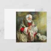 Kerstman met Baby Jezus Feestdagenkaart (Voorkant / Achterkant)