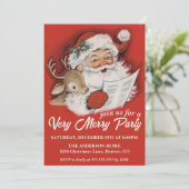  Kerstman met Baby Rudolf Aangepaste Kerstmis Kaart (Staand voorkant)