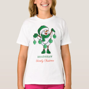 Kerstman met Baubles Family Matching T-shirt
