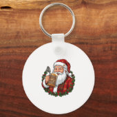 Kerstman met bierglas sleutelhanger (Voorkant)