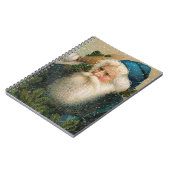Kerstman met blauw Pet Notitieboek (Linkerzijde)