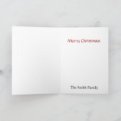  kerstman met boom, een kerstkaart feestdagen kaart (Binnen)