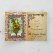 Kerstman met boompje en speelgoed Victoriaans Feestdagen Kaart (Binnen)