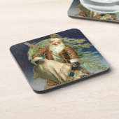  kerstman met boomset van kurkOnderzetters Onderzetter (Linkerzijde)