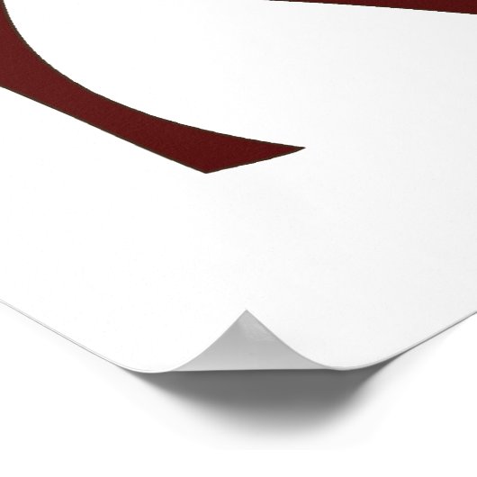 Kerstman Met boomvertakkingen Poster (Hoek)