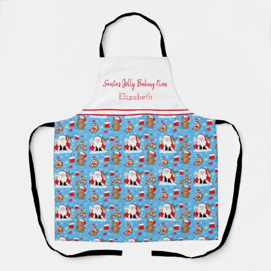 Kerstman met bosdieren schort (Voorkant)
