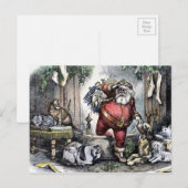  kerstman met Briefkaart voor gezelschapsdieren (Voorkant / Achterkant)