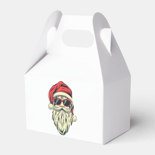 kerstman met bril bedankdoosjes (Voorkant Zijde)