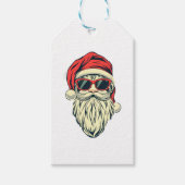 kerstman met bril cadeaulabel (Voorkant)