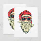 Kerstman met bril informatiekaartje (Voorkant / Achterkant)