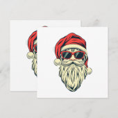 kerstman met bril kaart (Voorkant / Achterkant)