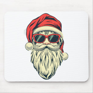 kerstman met bril muismat
