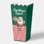 Kerstman met cadeau doos  bedankdoosjes (Achterkant)