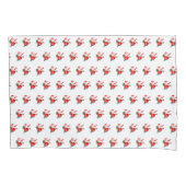 Kerstman met cadeau kerst kussen Hoesje Kussensloop (Voorkant)